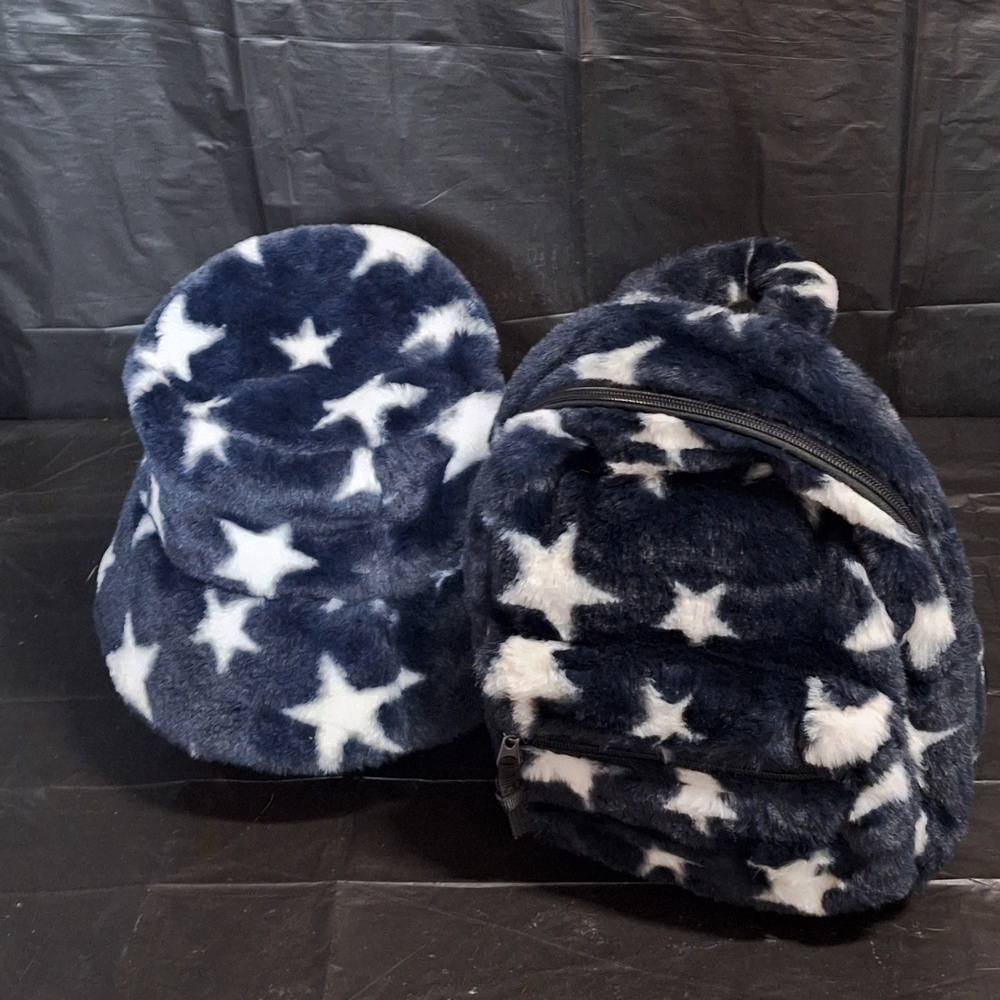 Art Class Plush Mini Backpack & Buckethat